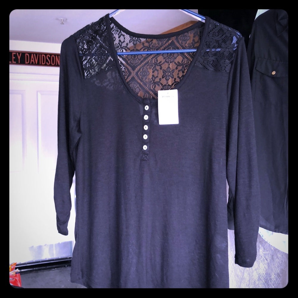 Khols Henley quarter length sleeves shirt